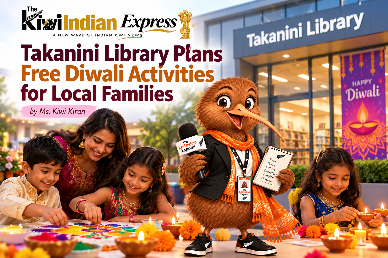 Takanini Library’s Colorful Diwali Celebration Takanini Library Plans Free Diwali Activities for Local Families