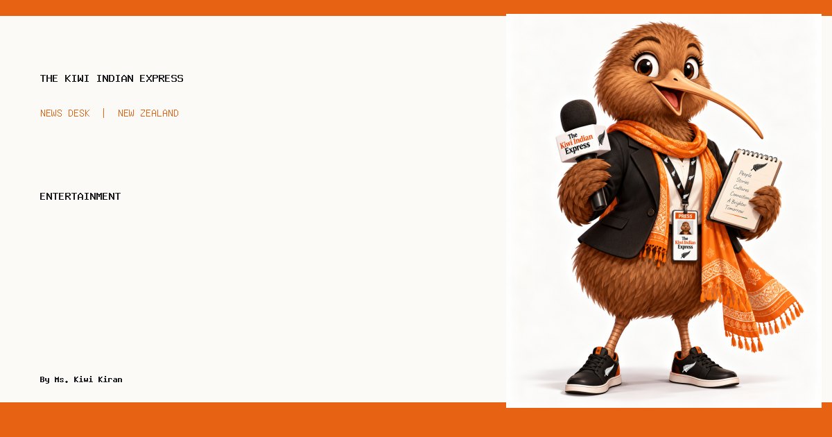 Ms. Kiwi Kiran mascot - Kiwi Indian Express Entertainment news illustration